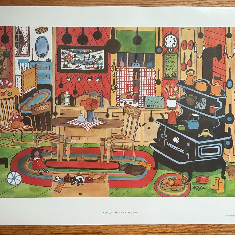 Colorful Vintage Kitchen Art Print